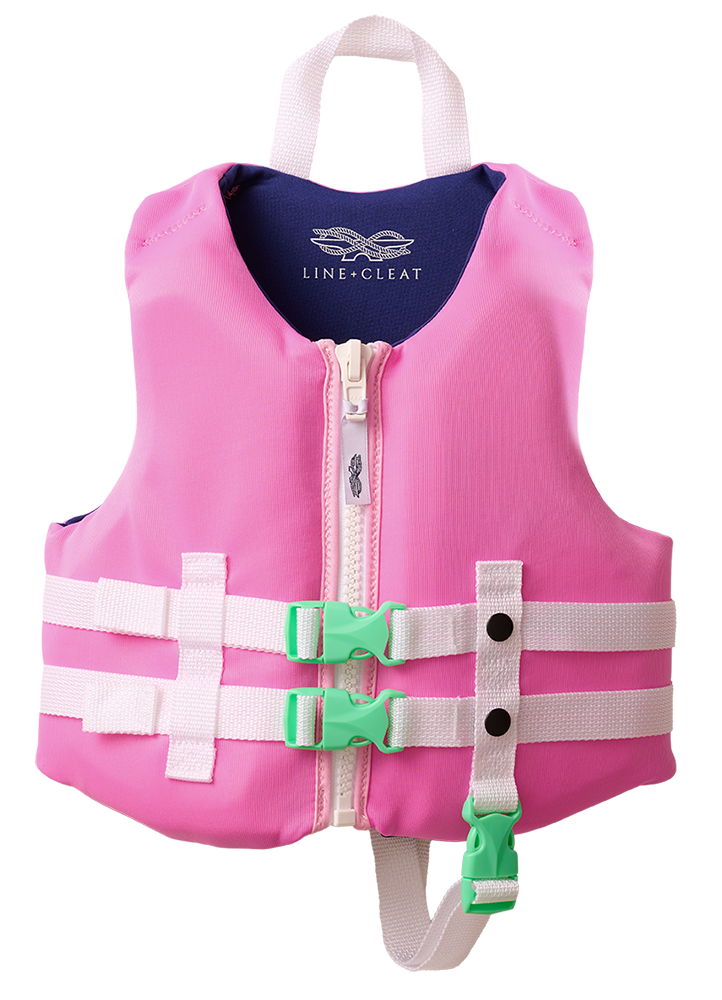 Pink USCG Child Life Jacket – Line + Cleat