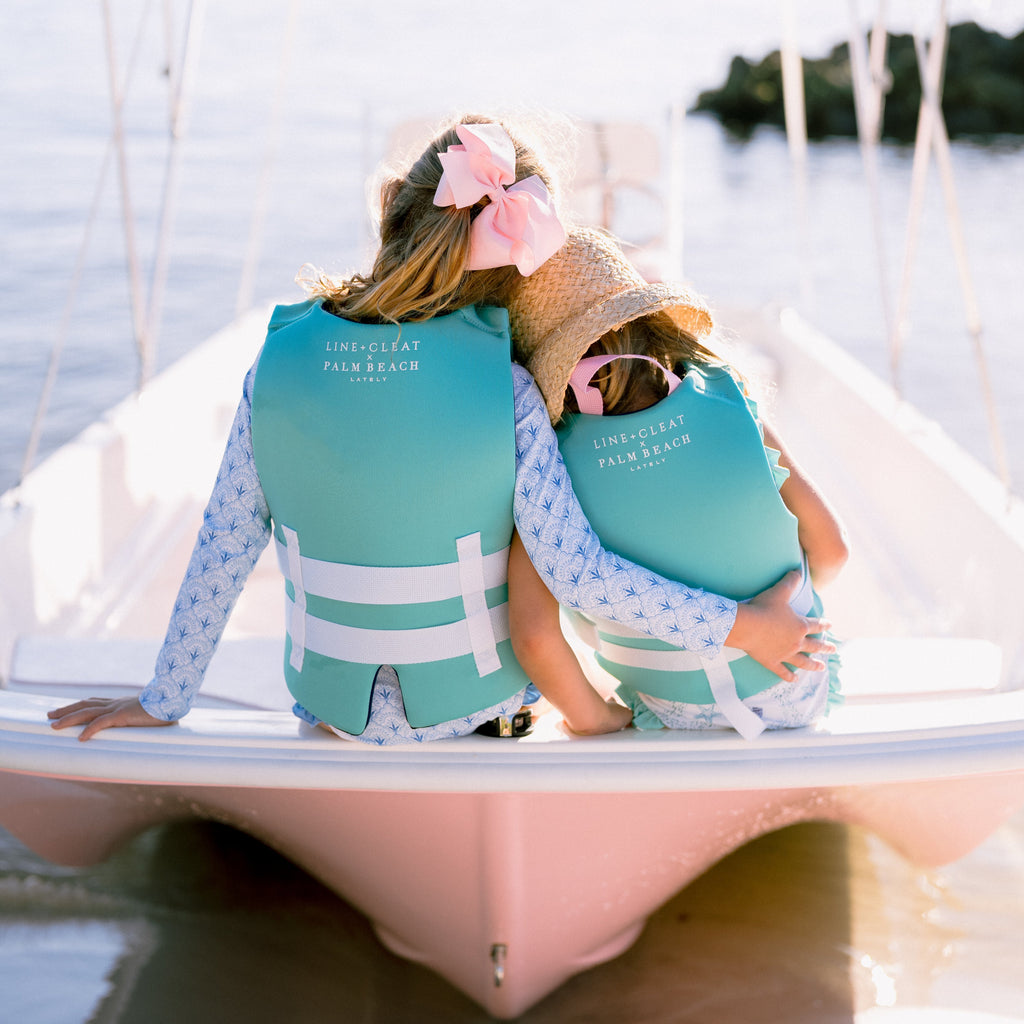 Palm Beach Lately Palm Yacht Preppy Life Jacket for Kids USCG approved PFD Henry Duvall Swimwear