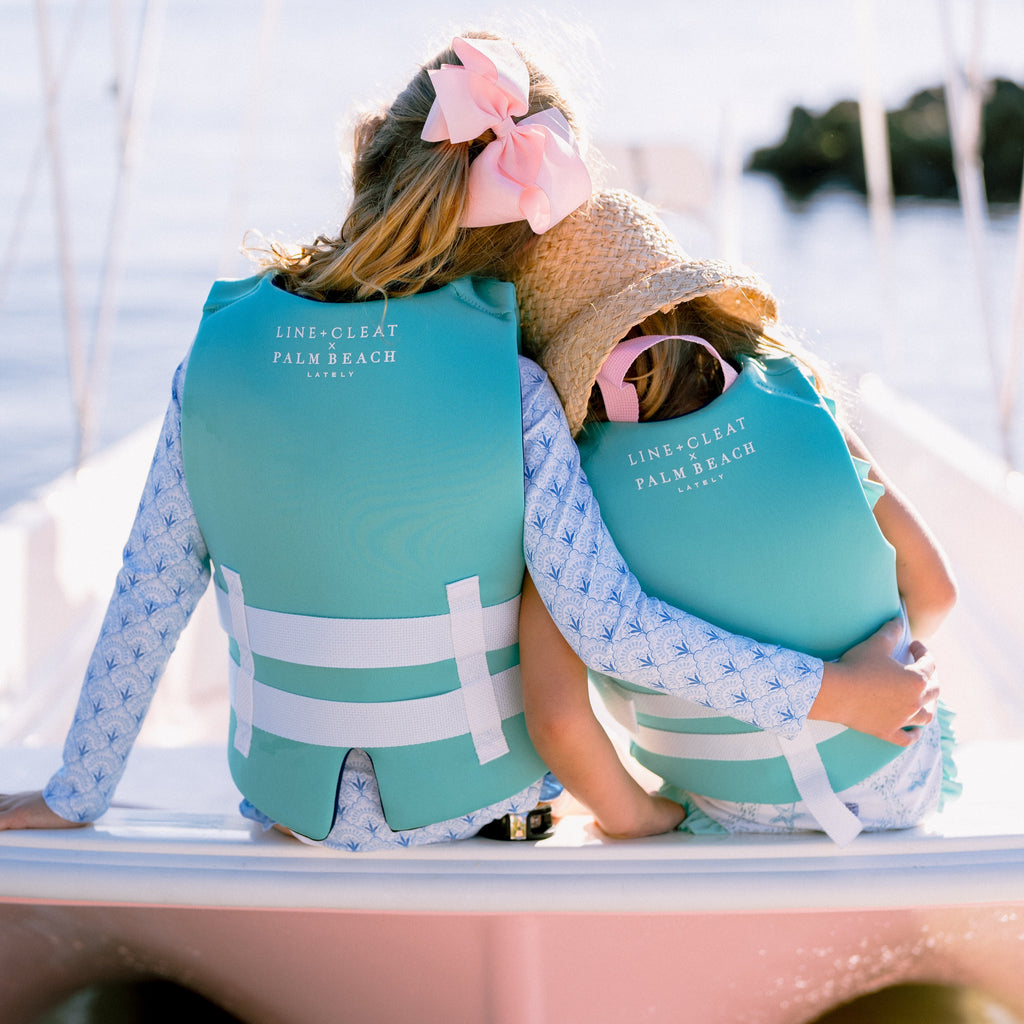 Palm Beach Lately Palm Yacht Preppy Life Jacket for Kids USCG approved PFD Henry Duvall Swimwear