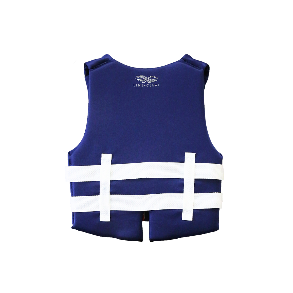 Line + Cleat United States Coast Guard Approved Stylish Children's Life Jacket PFD life vest Child 50-90 lbs Navy youth kids